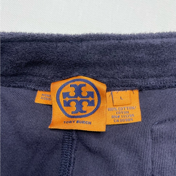 TORY BURCH French Terry Y2K Wide Leg Sweatpants Loungewear Pants Part Of A Set - Picture 3 of 4